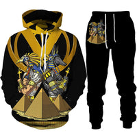 3D Printing Men's Hooded Sweater Trendy Suit