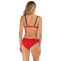 Split sexy two piece swimsuit