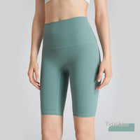 Nylon High Waist Lift Shorts Tight Sports