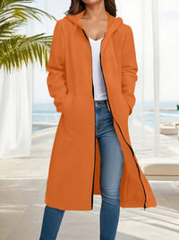 Fashionable Simple Comfortable All-match Slimming Hooded Coat