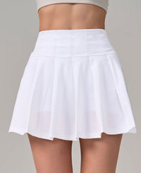 Aerobics High Waist Anti-exposure Running Quick-drying Fitness Yoga Exercise Pleated Tennis Skirt