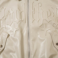 Solid Color PU Leather Coat Men