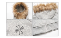 Detachable Fur Collar Hood Sweater Women's Fashion Advanced