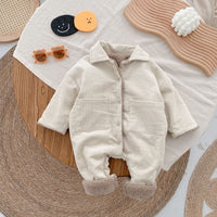 Fashion Personality Baby Corduroy One-piece Suit
