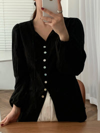 Korean Chic Early Autumn Lace-up Fashionable Niche Long Sleeve Sun Protection Shirt