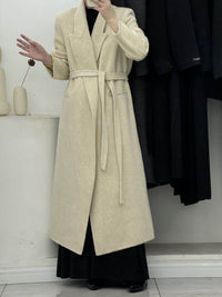 Women's Shoulder Width Loose Double-sided Wool Overcoat