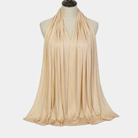 Solid Color Rayon Jersey Women's Scarf Mercerized Cotton Modal Kerchief
