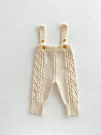 Twist Knitted Overalls Suit For Men And Women