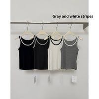Casual Commuter Classic Striped Slightly Stretchy Base-Layer Tank Top