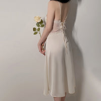 Silky Camisole Nightgown With Built In Chest Pads Perfect As A Loungewear Robe