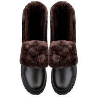 Men's Zipper High Top British Soft Sole Leather Martin Boots