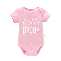 Pure Cotton Baby Triangle Rompers Short Sleeve