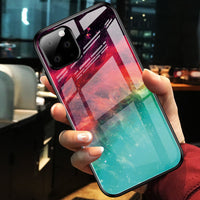 Gradient glass phone case