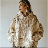 Hooded Women's 3D Printed Hoodie