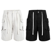 Men's Design Irregular Pocket Loose Straight Shorts
