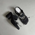 Womens Spring Summer New Arrival Mary Jane Shoes Retro Casual Chunky-Heel Ballet Flats