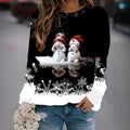 Women's Daily Casual Christmas Digital Printing Sweater
