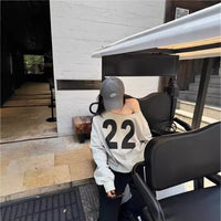 Laid-back Casual Loose-fit Off-shoulder Pullover Top