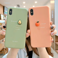 Compatible With Apple, 3D Fruit Funny Avocado Back Cover Case For