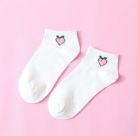 Cartoon Cute Women Short Socks Spring Summer Cotton Fruit Comfortable Socks 1 PairChina