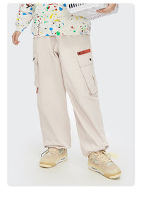 Drawstring drawstring overalls