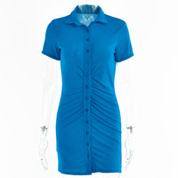 Slim-fit Short-sleeve Cardigan, Single-breasted Mid-length Top