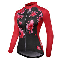 Long sleeve spring, autumn and winter team cycling jersey