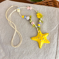 Dopamine Colorful Starfish Beaded Necklace For Women