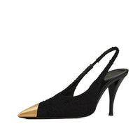 High Heels Feminine Metal Pointed Toe Buckle Strap