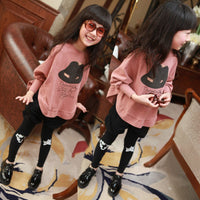 Girls spring and autumn long sleeve suit