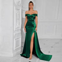 Bustier Off-shoulder Sexy Slit Dress