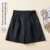 Solid Color Cotton Linen Elastic-waist Wide Leg Pants