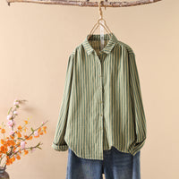 Artistic Yarn Dyed Striped Womens Top