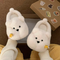 Cute And Fun Chubby Bear Slippers Stung By A Bee