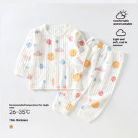 Newborn Months Crawling Thin Short Sleeve Cute Pajamas