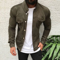 Multi-button Cargo Pocket Men's Casual Jacket