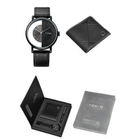 Quartz Watch Mens Business Gift Set Box