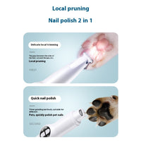 Two-in-one Pet Multi-part Trimming Intelligent Double Button Cat Foot Shaving Device