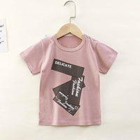 Children's T-shirt Pure Cotton Baby Cartoon Thin Short Sleeve