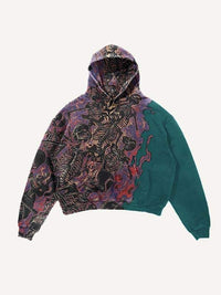 Fashion Casual Printed Polyester Sweater