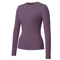 Womens Long-sleeve Stretchy Quick-drying Bare-feel Yoga Wear