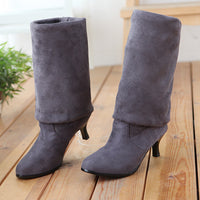 Knight Boots Sweet Suede Over The Knee Plus Size