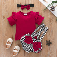 Long Sleeve Top Bow Small Fragrance Strap Short