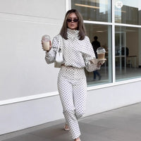 Stylish Minimalist Casual Womens Long Sleeve Set