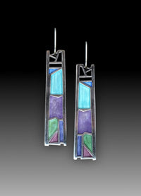 E-Commerce Irregular Oil Paint Women's Earrings