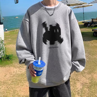 Puppy Printed Crew Neck Sweatshirt Women's All-match Loose