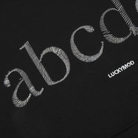 English Embroidered Letters Loose Hooded Men