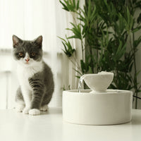 Smart Circulation Drinking Bowl Fountain Ceramic For Cats