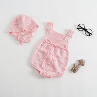Thick wool handmade bubble overalls