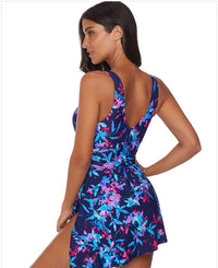 Ladies Triangle Slant Skirt One Piece Swimsuit